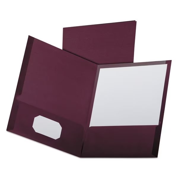 Two Pocket Folders 8-1/2 x11